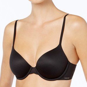 Calvin Klein Perfectly Fit Plunge Push-Up Bra 34A
